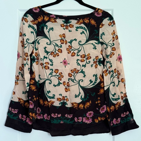 Maeve Florence Floral Silk Blouse - Picture 5 of 9